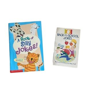 2 Kids Books A Book of Silly Jokes! 101 Back-To-School Jokes